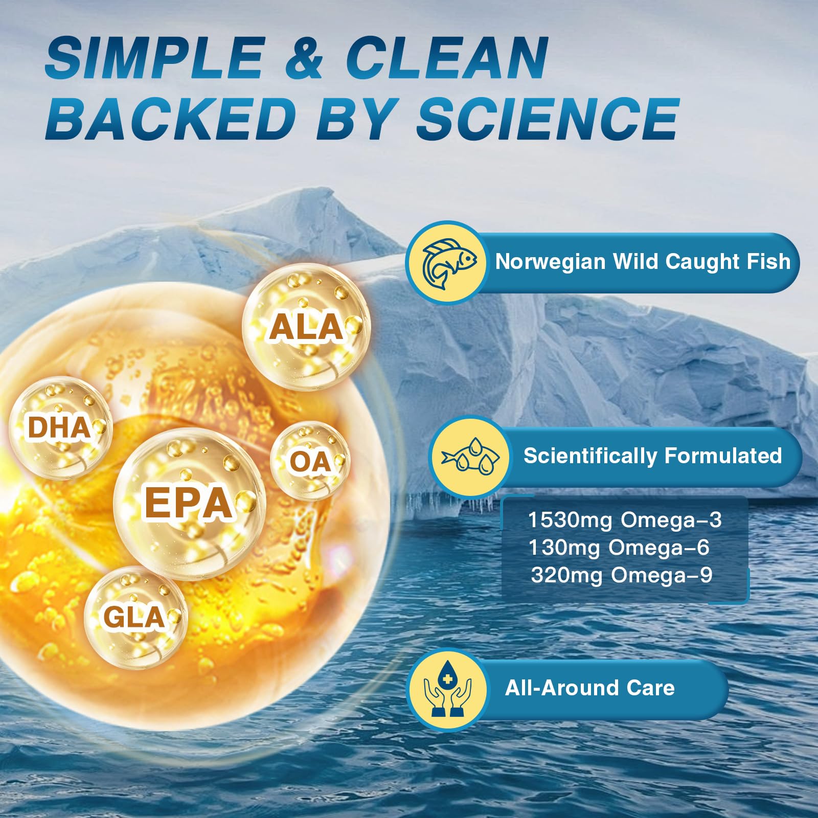 Nature Target Triple Omega 3-6-9 sustainability symbol.