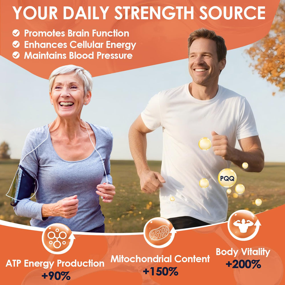Nature Target ubiquinol CoQ10 softgels shown as part of a daily routine for steady energy.