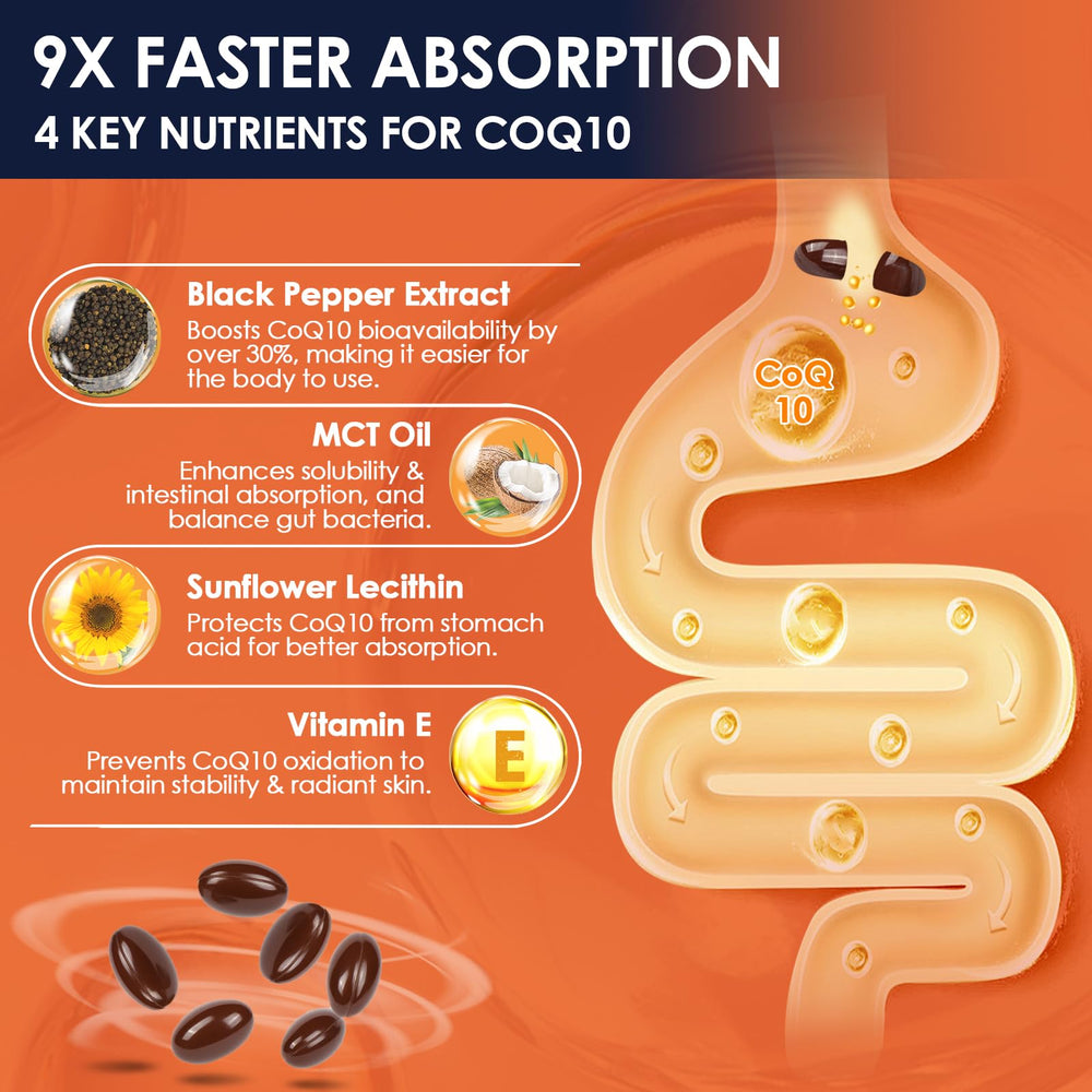 Nature Target CoQ10 formula supports dual solubility absorption for statin users.