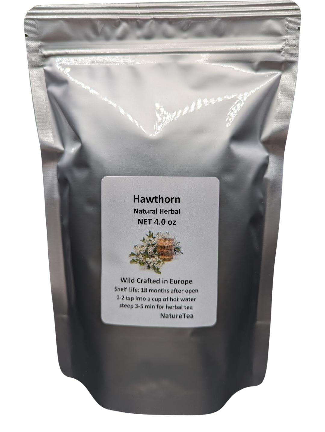 Nature Tea Hawthorn loose leaf and flowers for a fragrant daily tea ritual