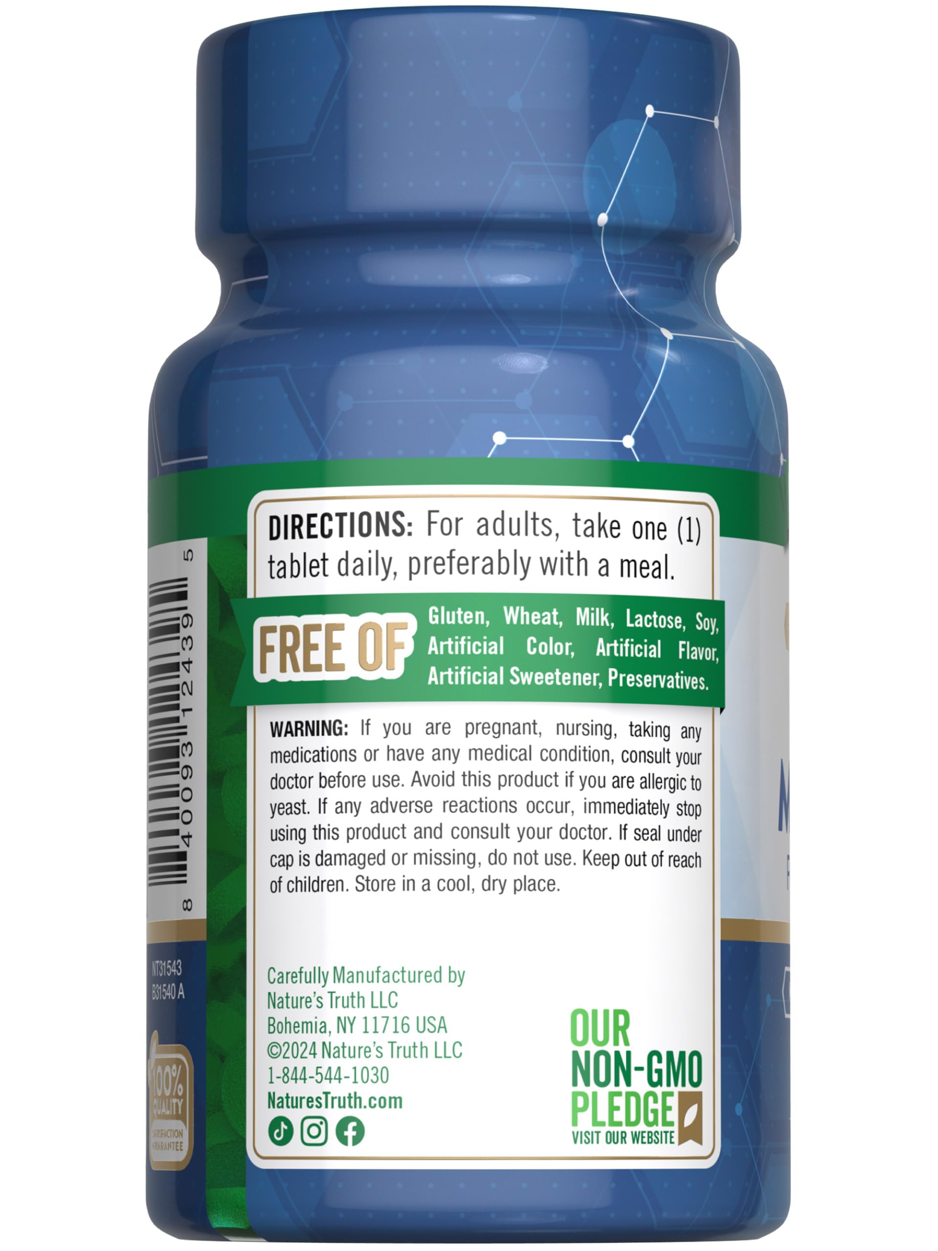 Nature's Truth Trace Minerals packaging-design highlights trusted brand heritage.