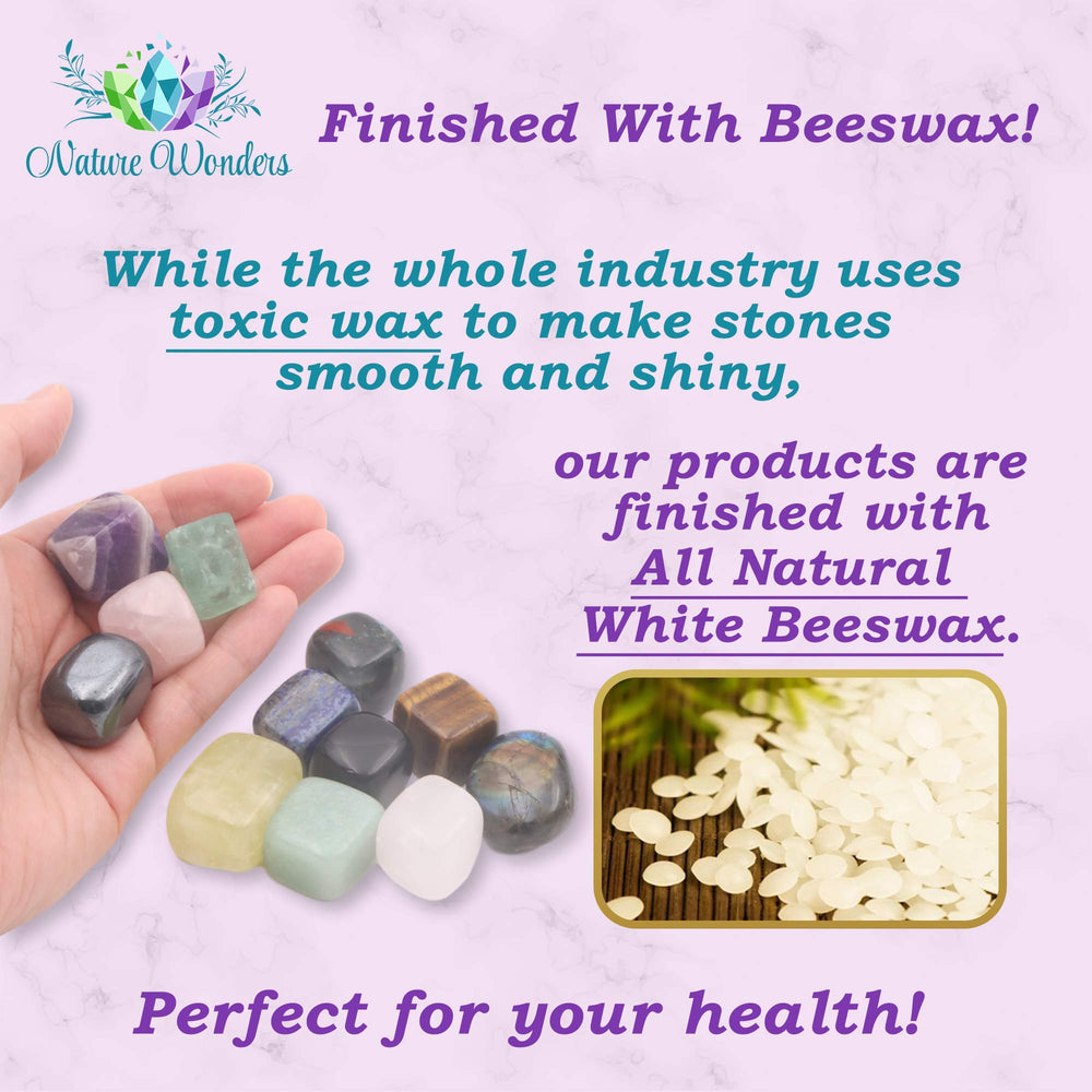 Nature Wonders master healer quartz stones connect higher self during reflective practice.