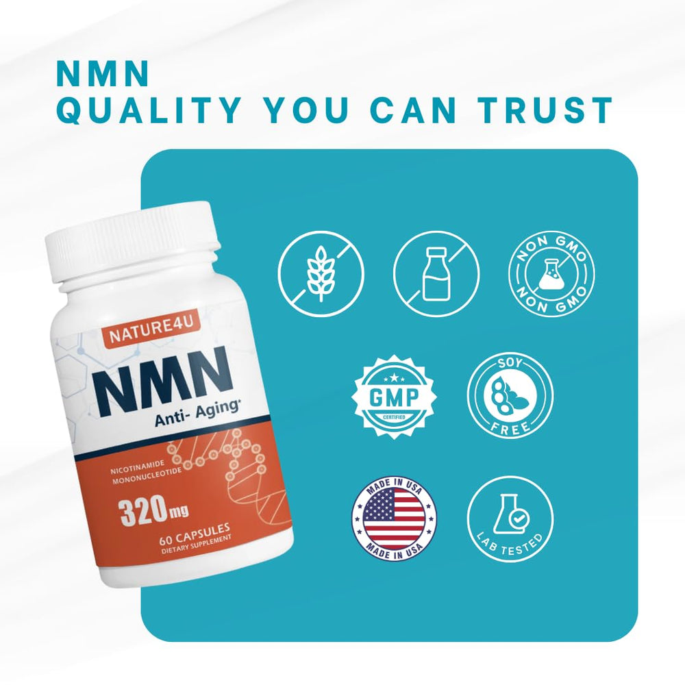 Person handling Nature4U NMN capsule as part of morning routine