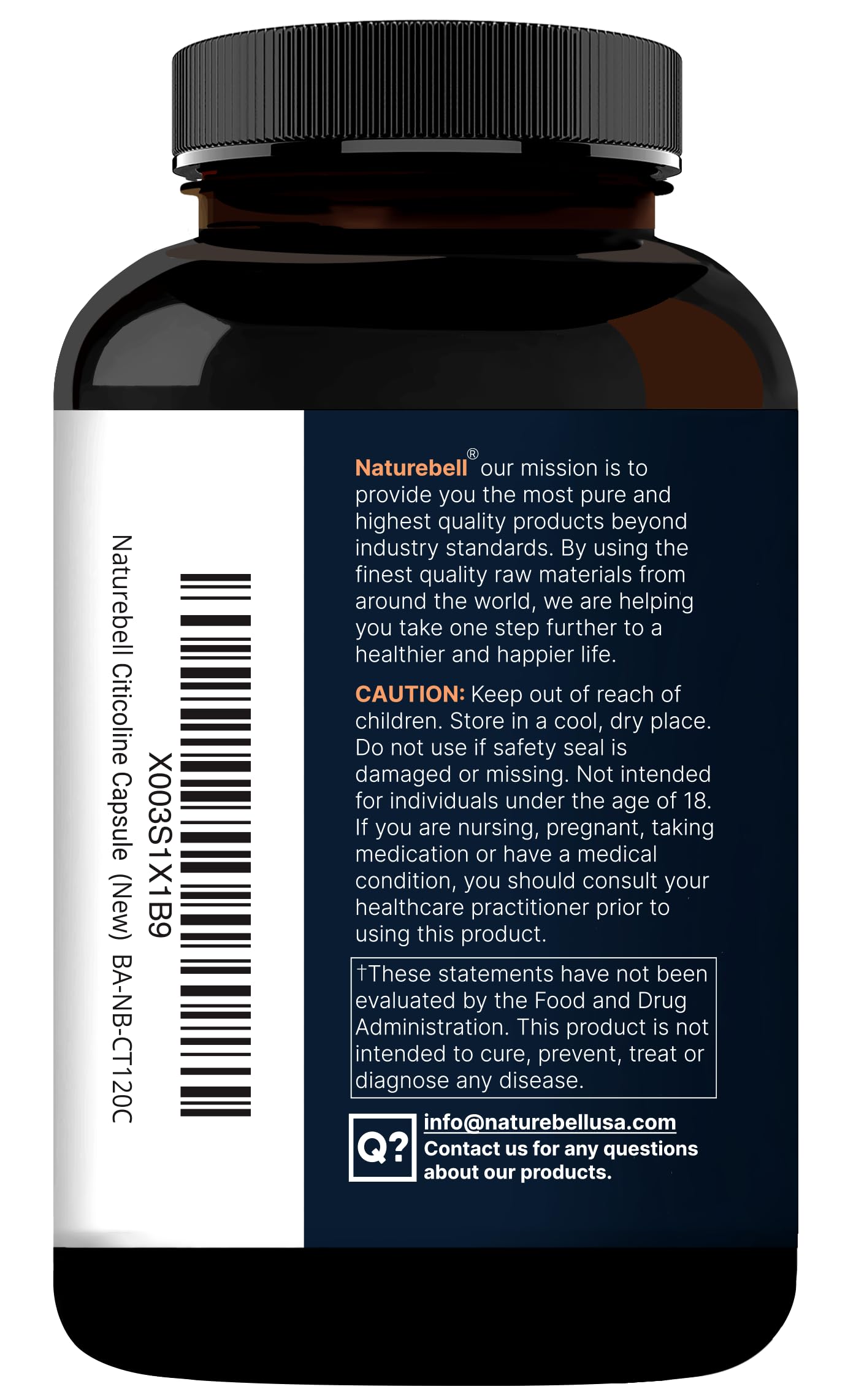 NatureBell 120-count bottle front view for ongoing routines.
