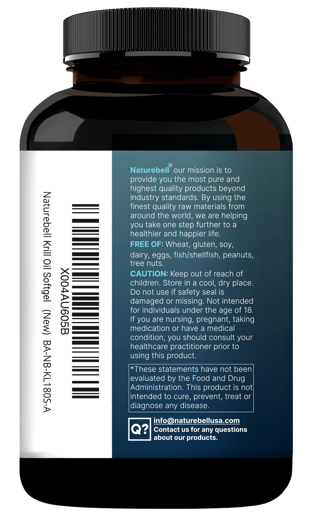 NatureBell 120-day supply indicated by 240-count bottle.