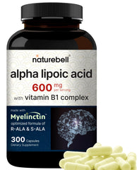 NatureBell Alpha Lipoic Acid Complex bottle shows high-absorption formula