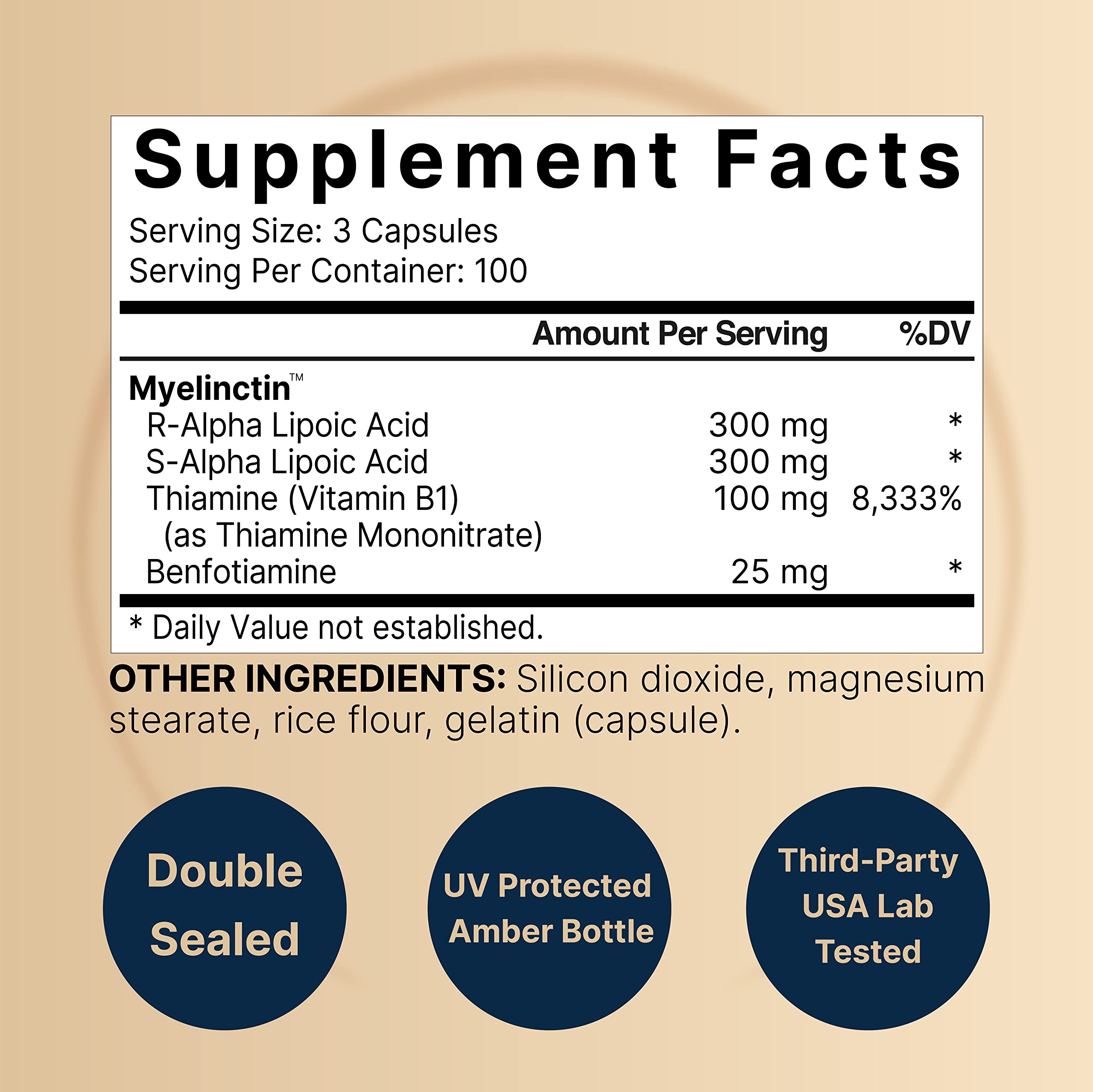 NatureBell Alpha Lipoic Acid Complex capsules for daily antioxidant support