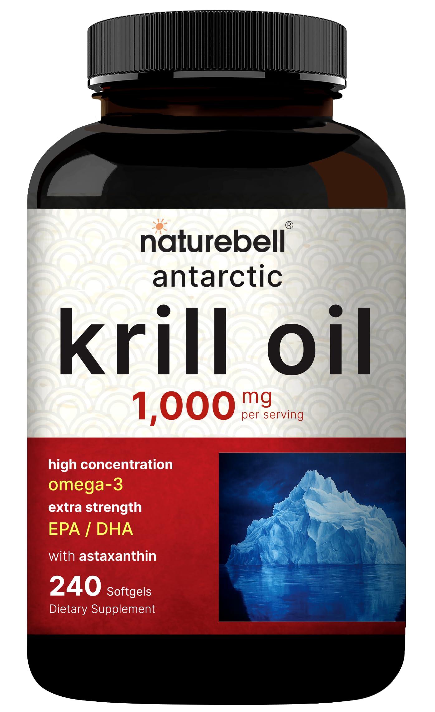 Lab testing stamp on NatureBell krill oil packaging for safety
