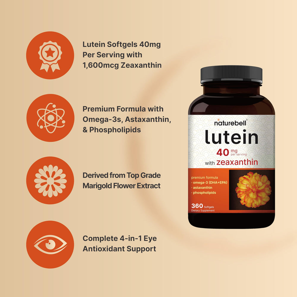 NatureBell Astaxanthin softgel adds antioxidant support for the eyes