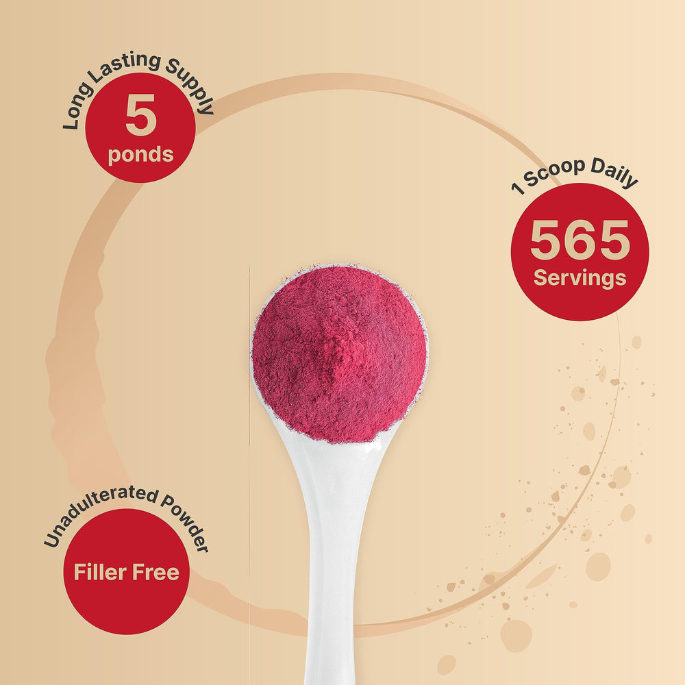 NatureBell Beet Root Powder added to a shake for color and flavor.