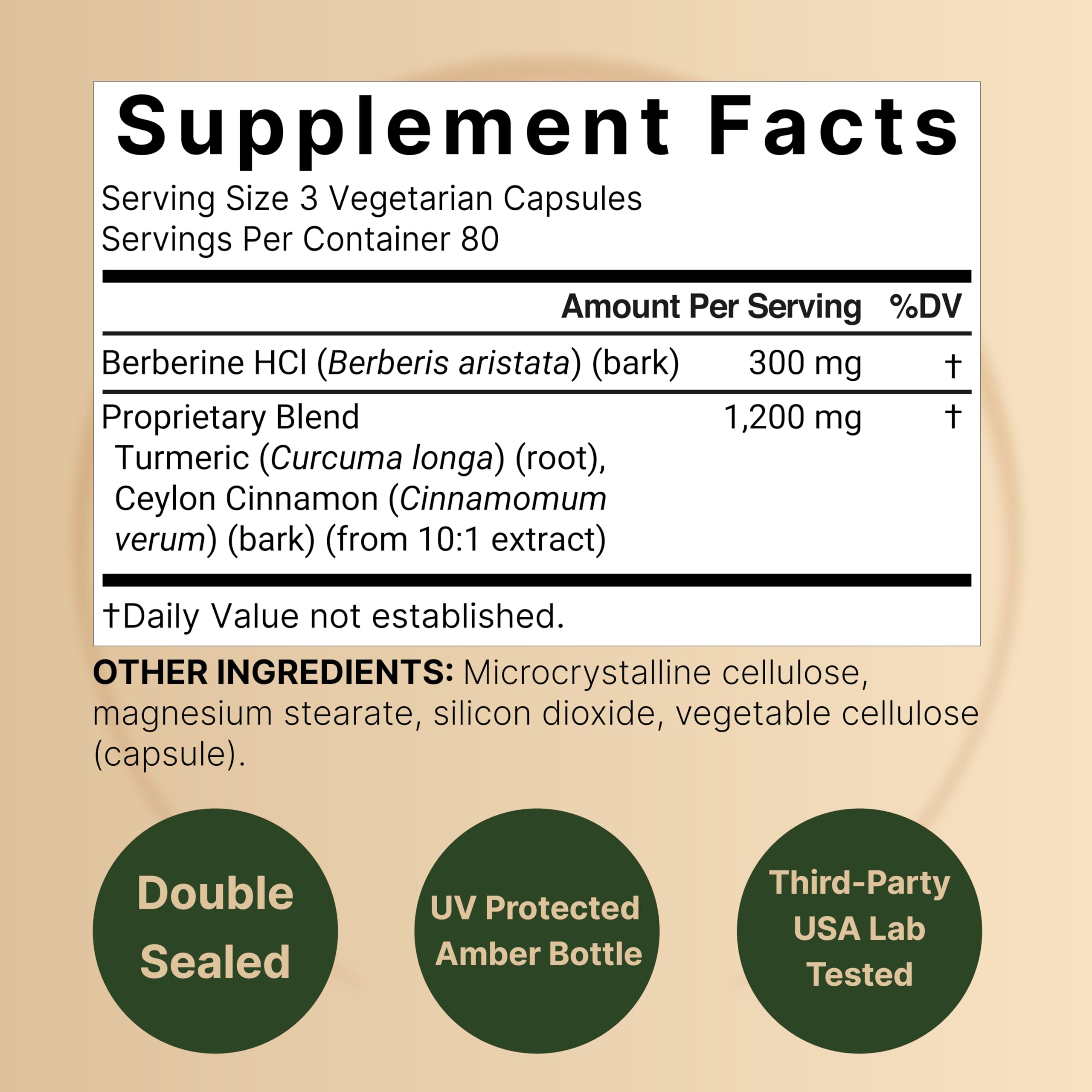 NatureBell Berberine bottle label shows 97% berberine HCL potency