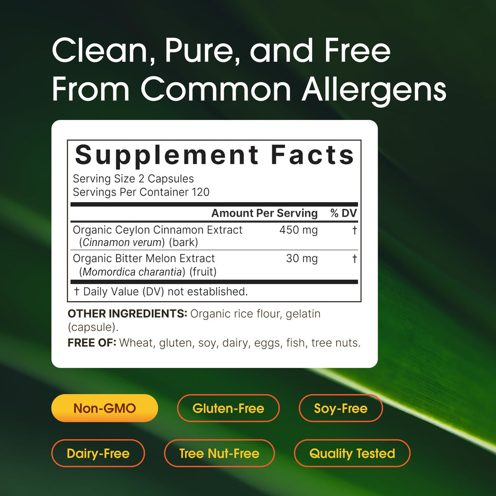 NatureBell Bitter melon capsules close up for 2 in 1 formula