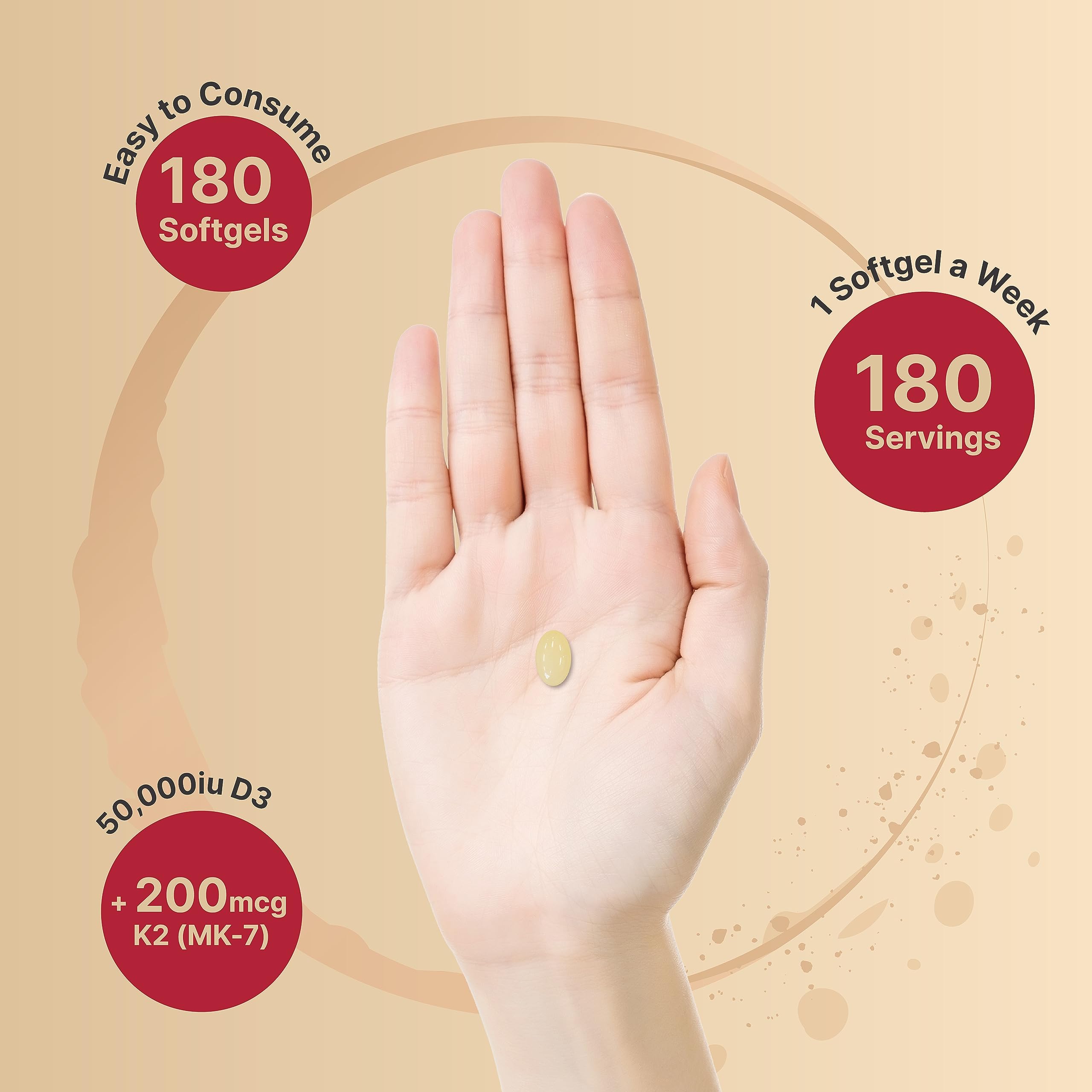 NatureBell bottle label highlights non-GMO ingredients and MK-7 form.