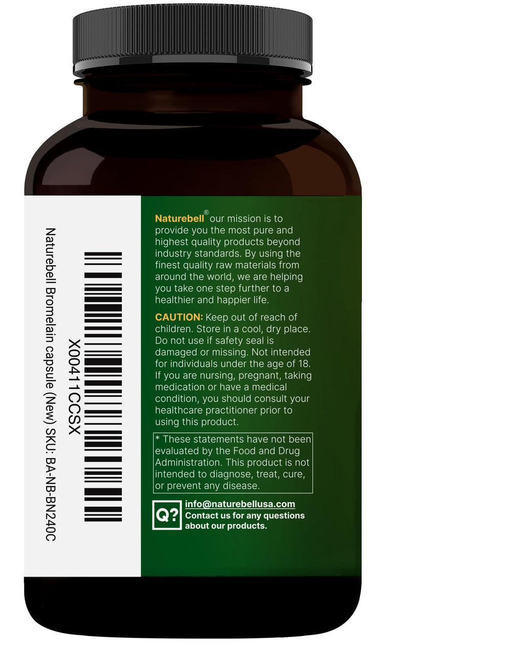 NatureBell Bromelain travel pack ready for digestive support while away