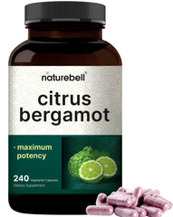 NatureBell Citrus Bergamot bottle for easy daily vegan supplement use