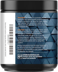 NatureBell Creatine Monohydrate capsules being poured for on-the-go dosing.
