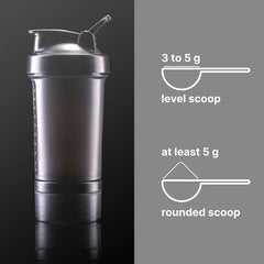 NatureBell unflavored creatine powder being mixed into a glass of water.