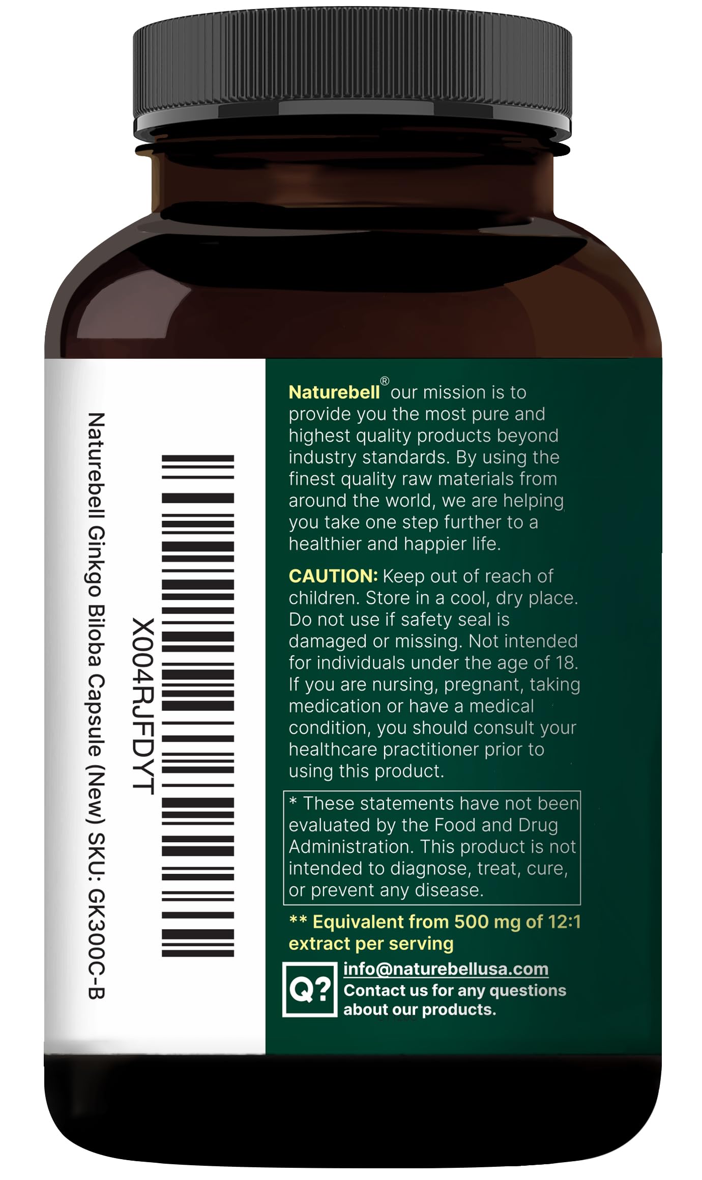 NatureBell bottle beside a calendar for consistent daily use.