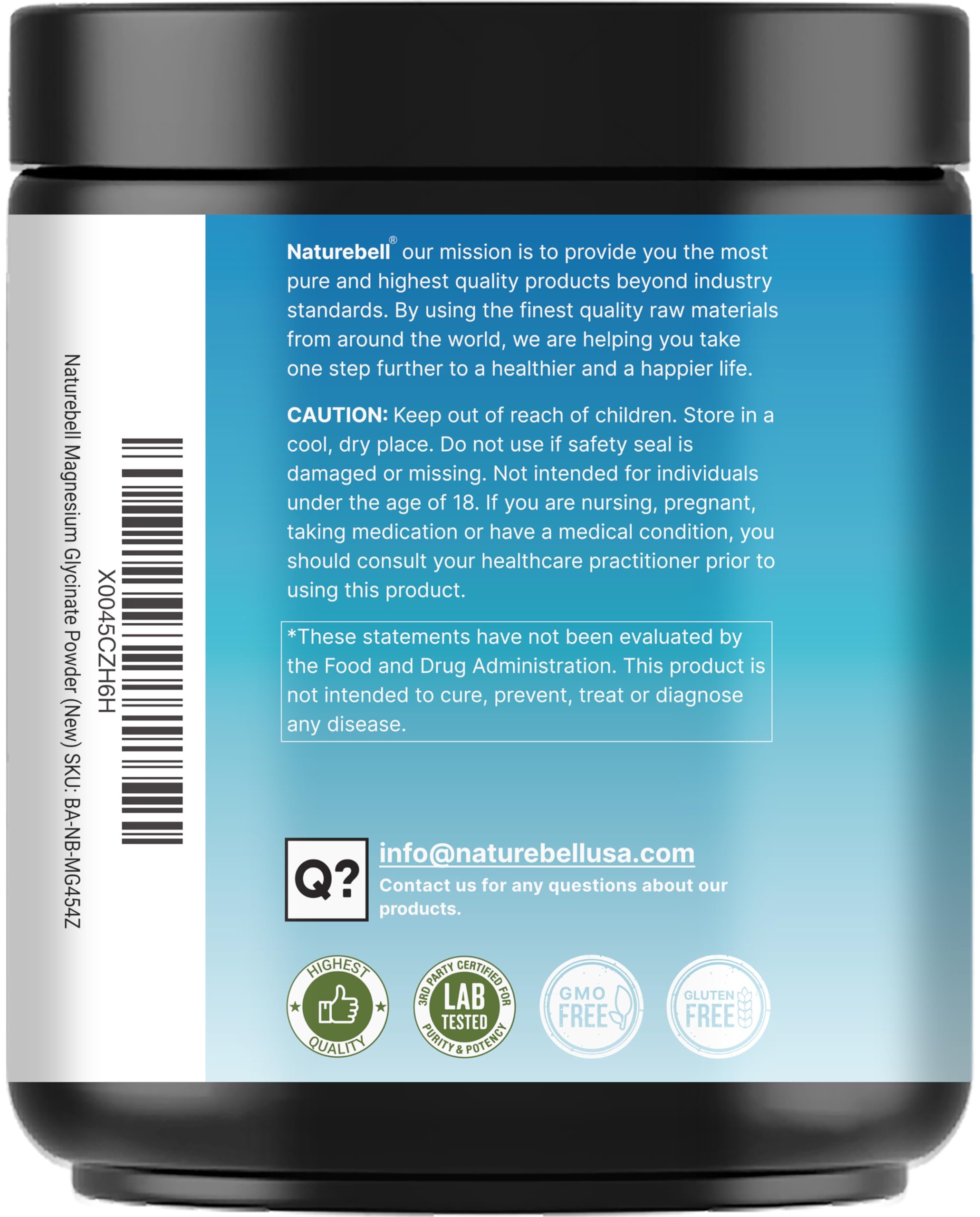 NatureBell daily use routine with peach mango magnesium powder.