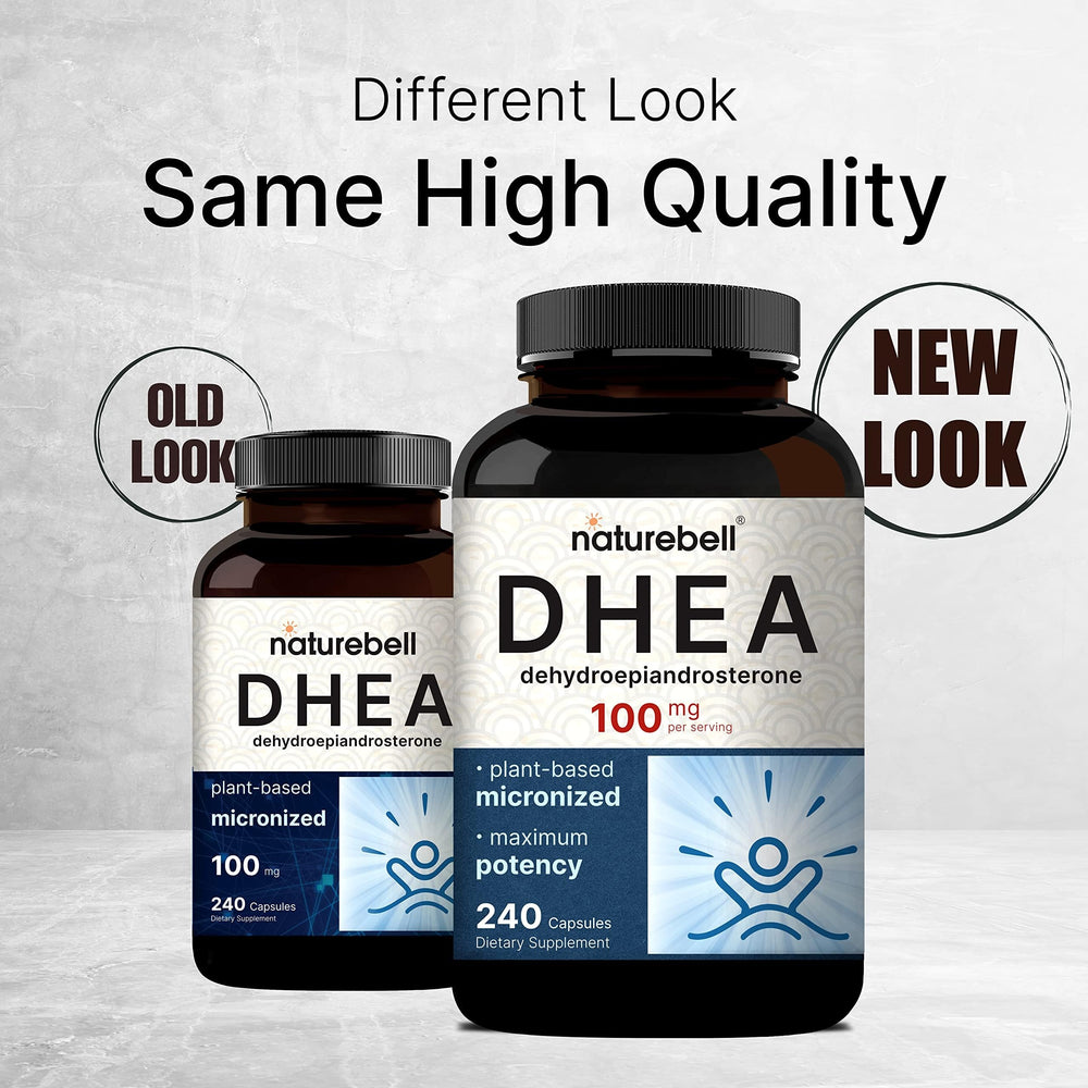 NatureBell DHEA label details with micronized formula