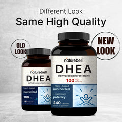 NatureBell DHEA label details with micronized formula