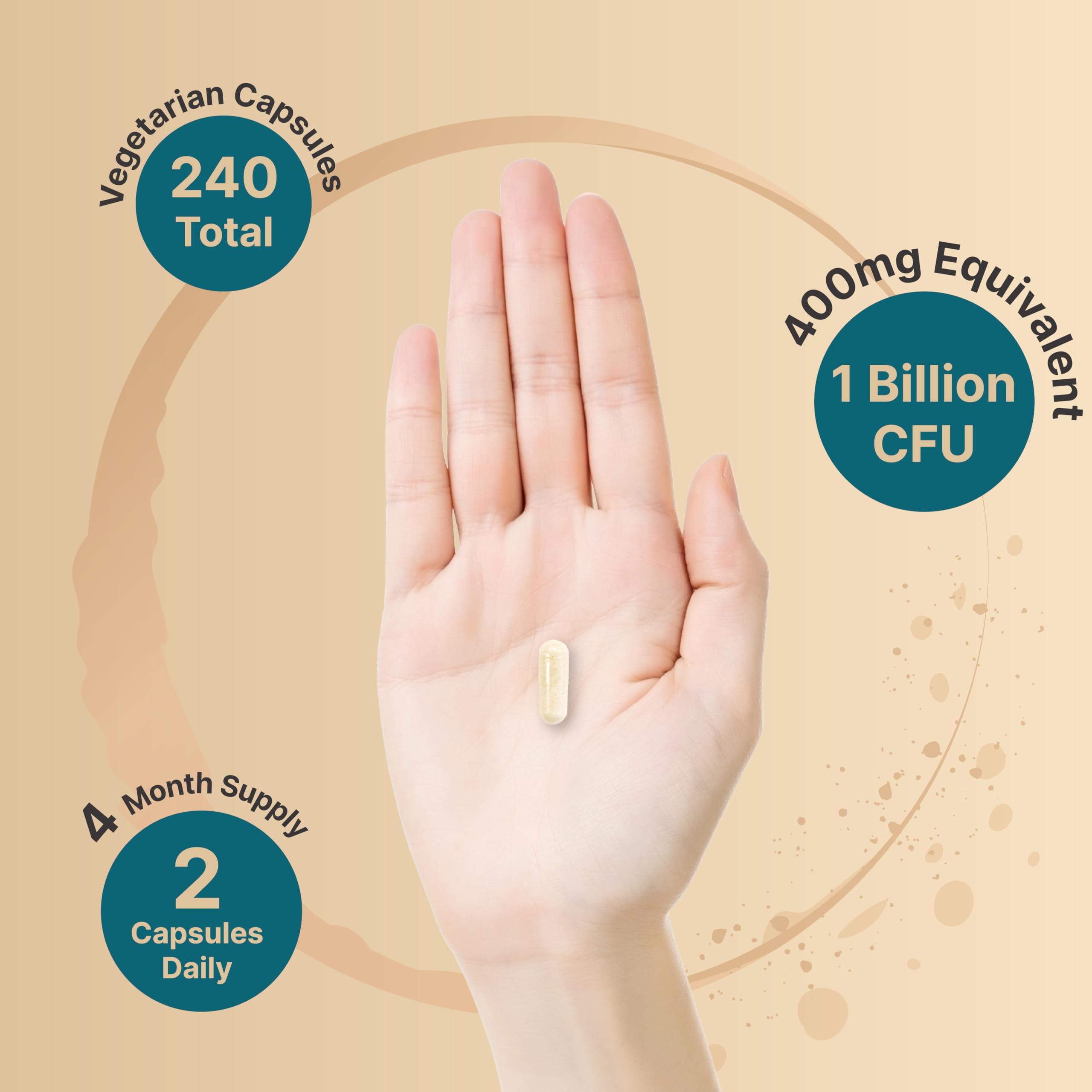 NatureBell bottle in hand demonstrates easy daily supplement routine.
