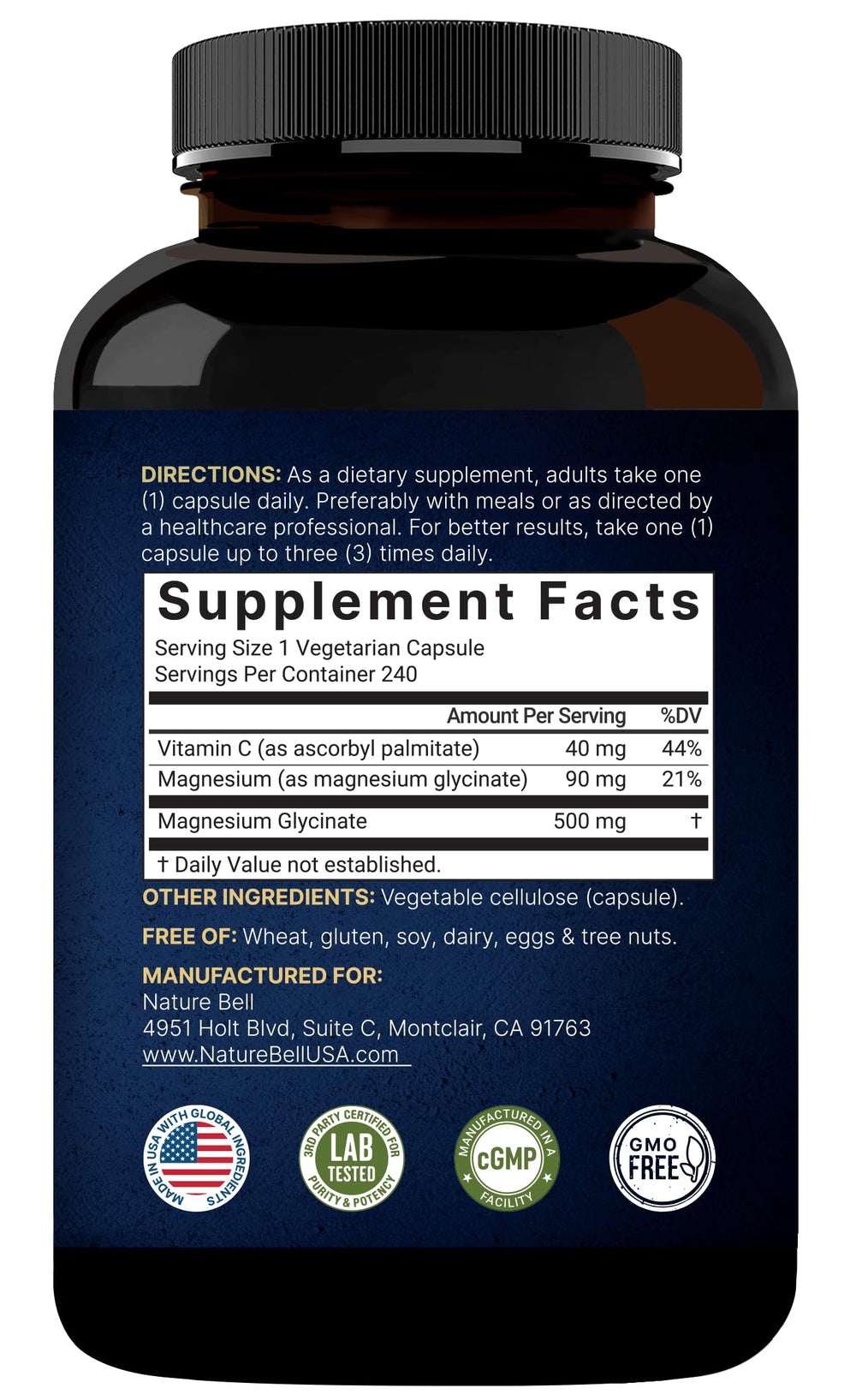 NatureBell digestive-friendly capsules suitable for sensitive stomachs