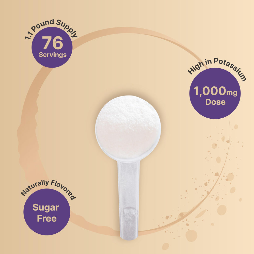 NatureBell Electrolytes Powder measuring scoop with serving size