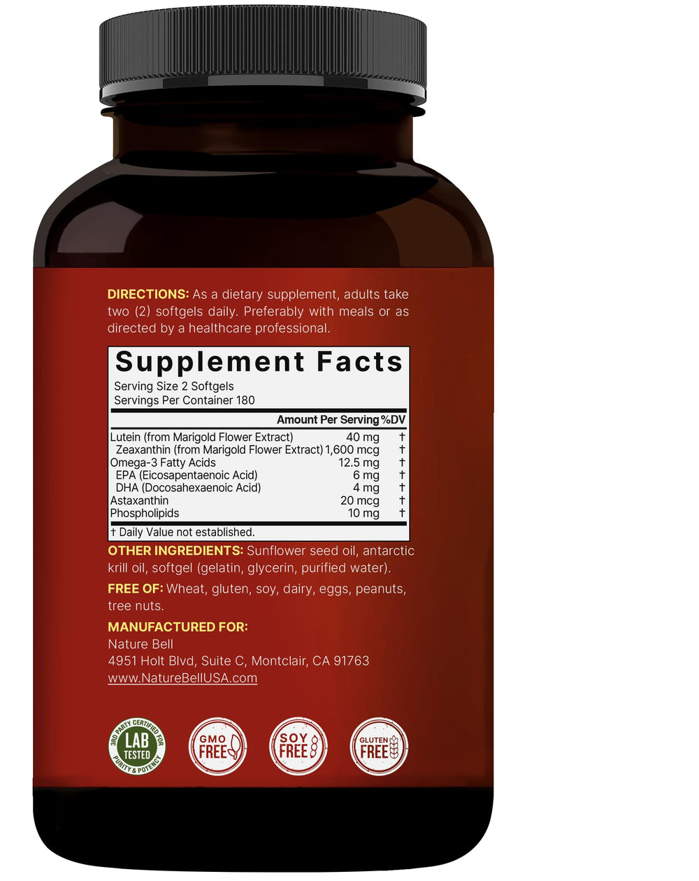 NatureBell Eye health visual support formula in daily use