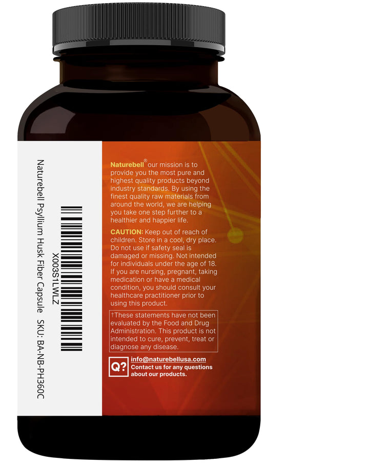 NatureBell capsules shown with a glass of water for daily use