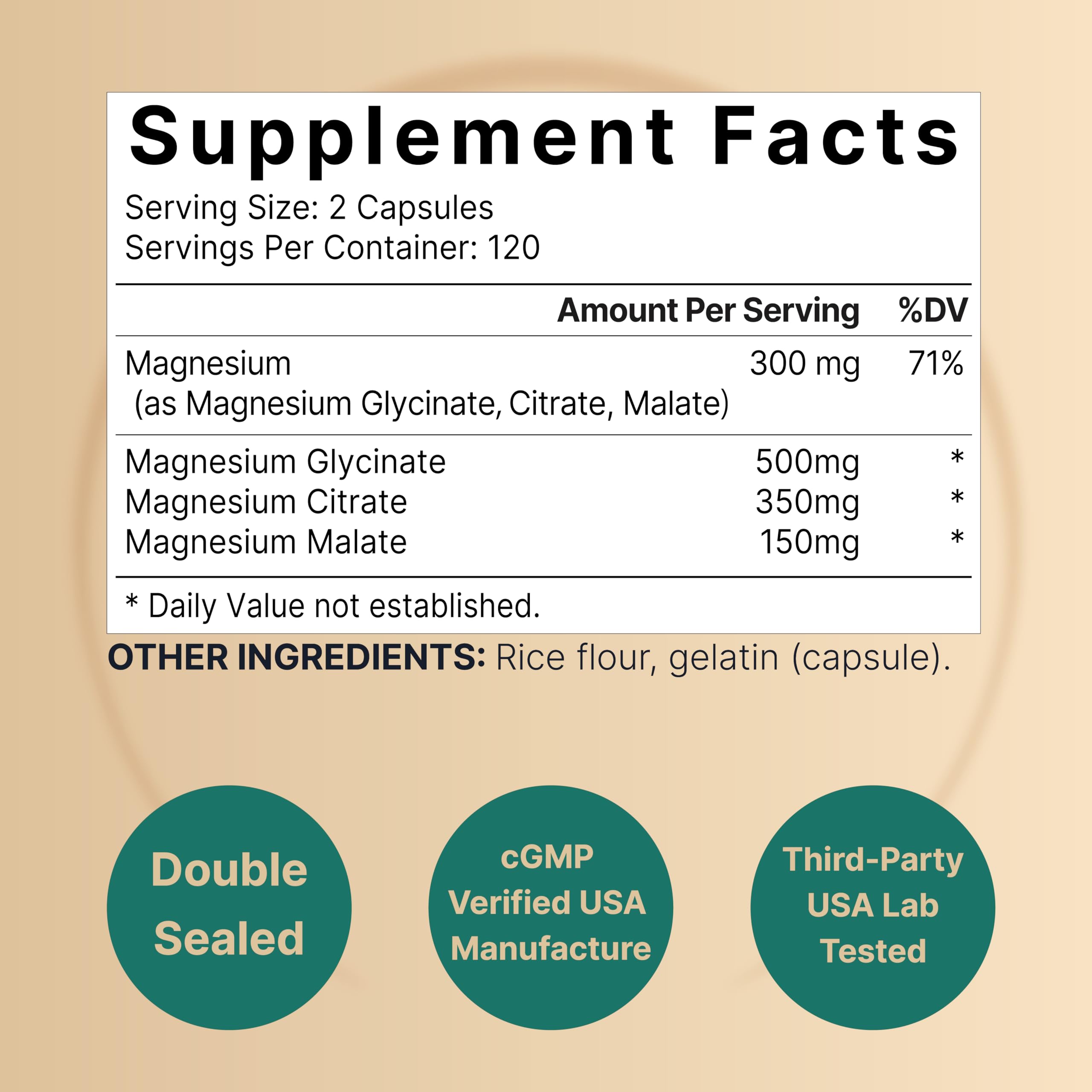 NatureBell glycinate magnesium capsules indicating gentle absorption benefits.