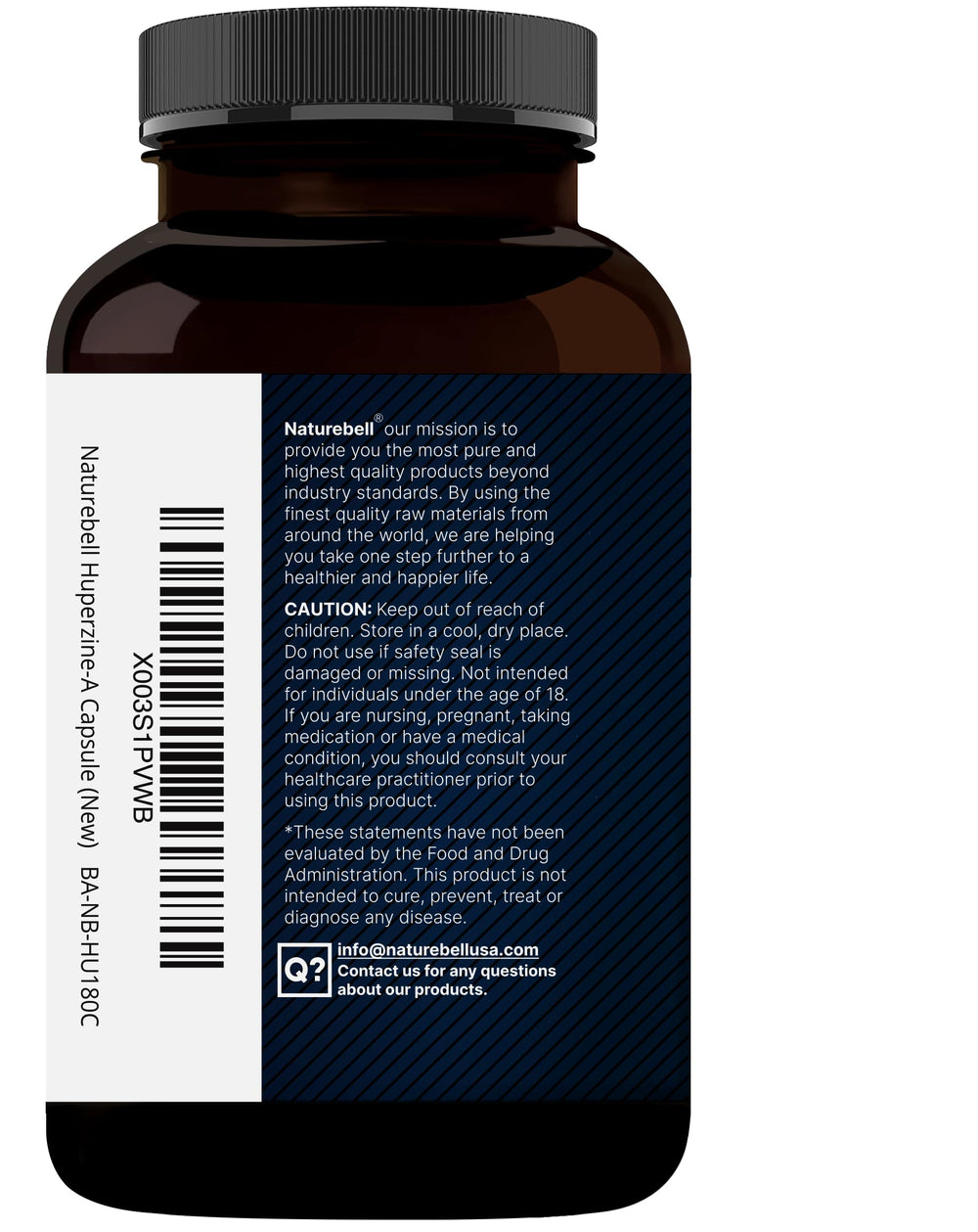 NatureBell Huperzine A capsules being poured