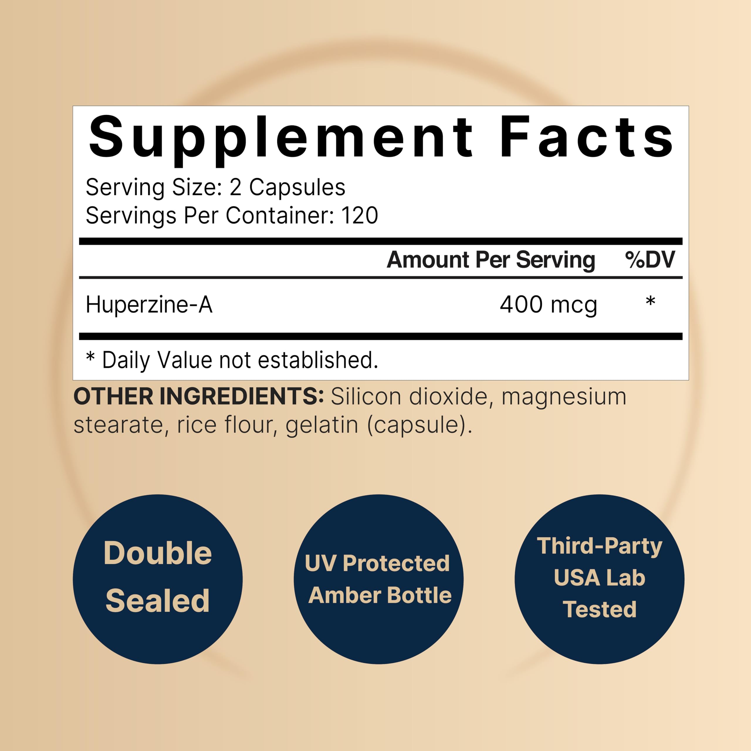 NatureBell Huperzine A capsules close-up for easy dosing