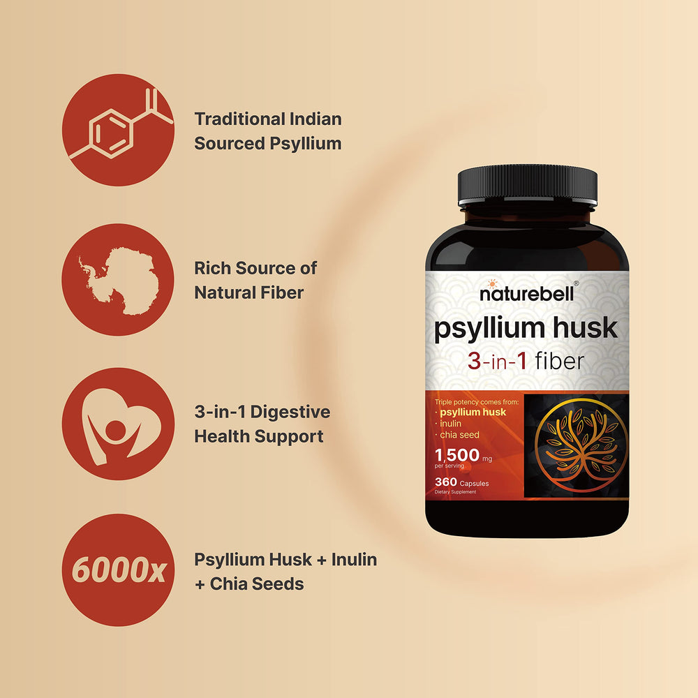 NatureBell inulin and chia seed powder visual for added nutrients