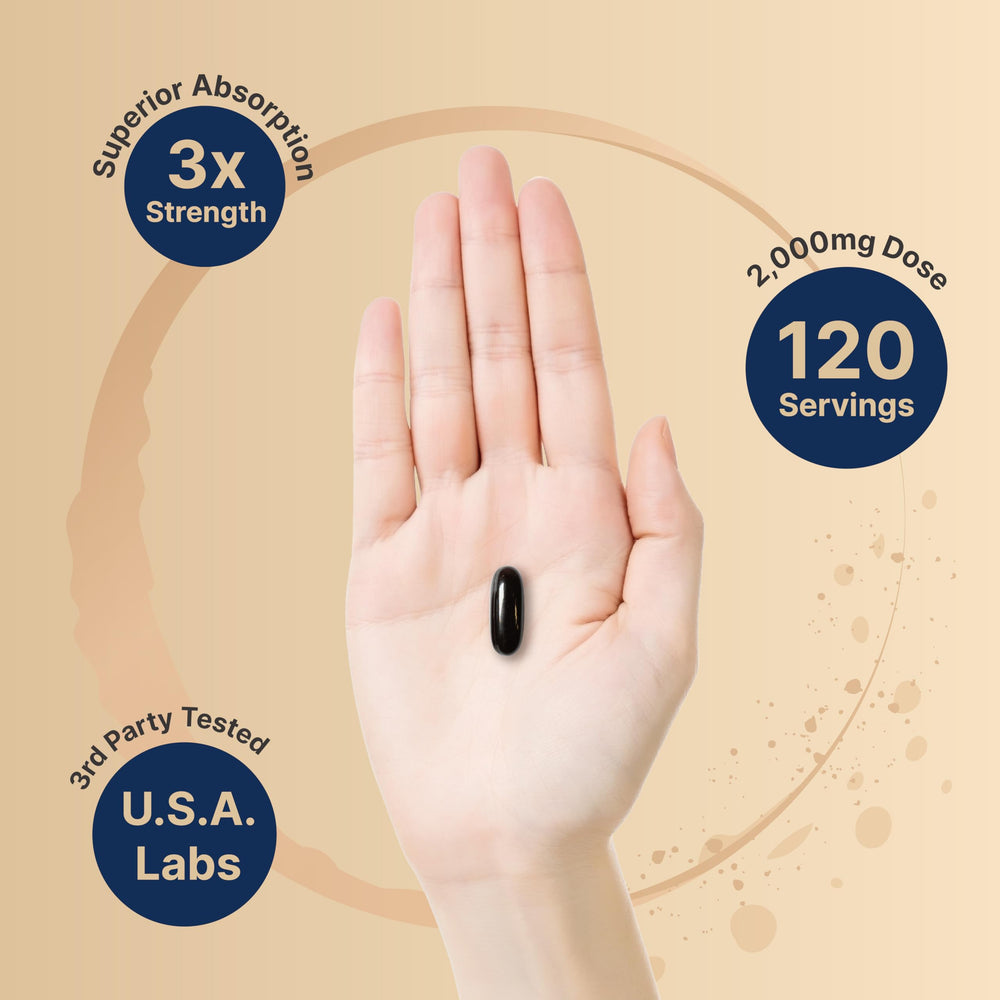NatureBell Krill Oil label notes phospholipids for improved absorption.