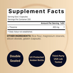 Close-up of NatureBell L-Theanine capsules highlighting easy absorption