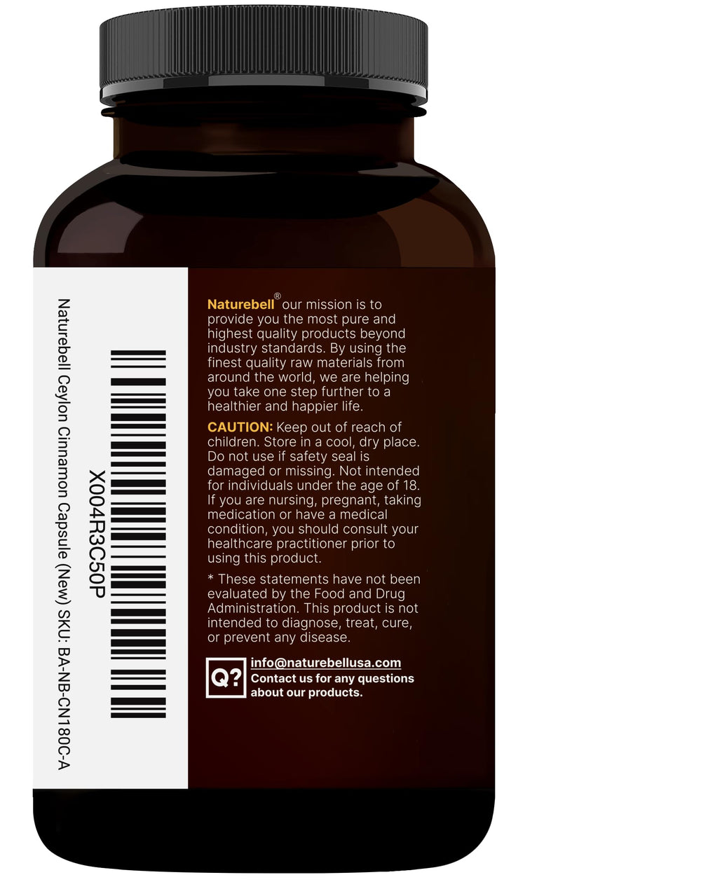 NatureBell lab-tested safety and potency badge visible.