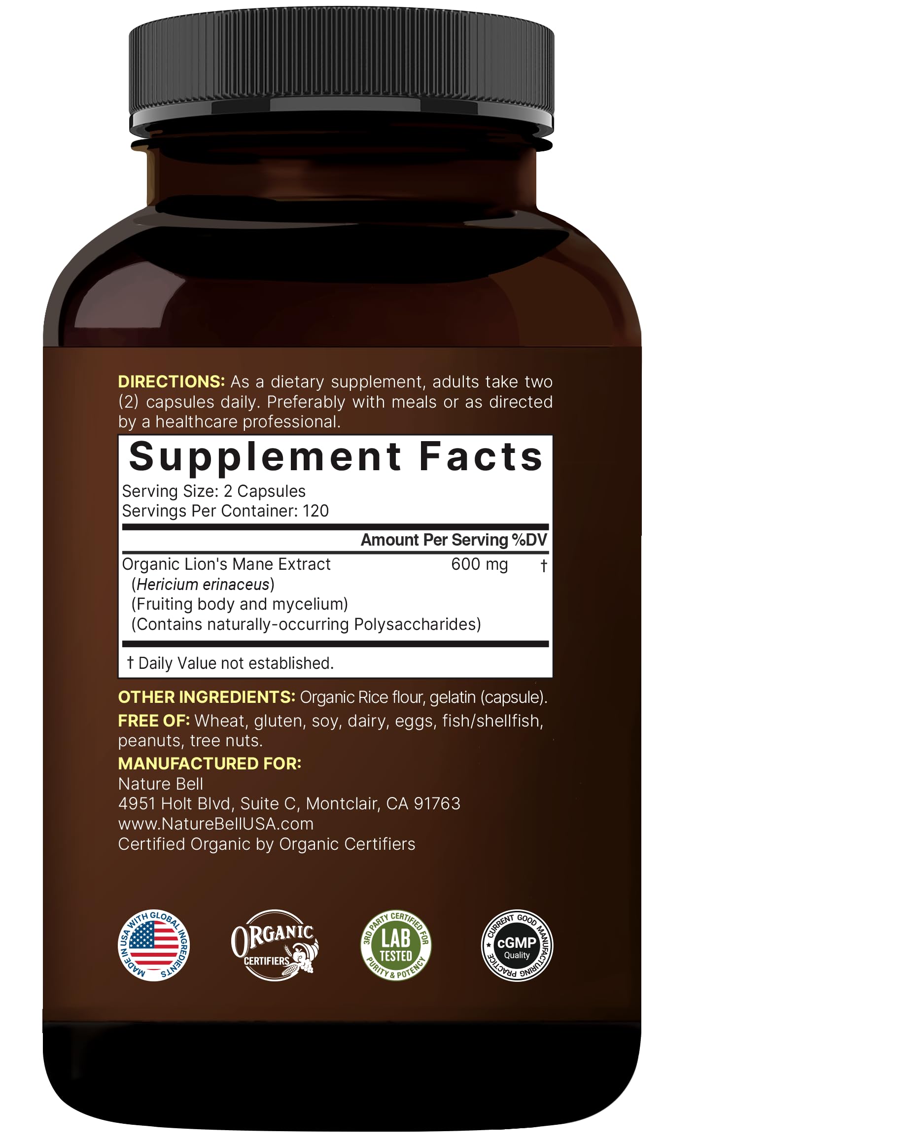 Packaging displays non-GMO and allergen-free assurances for wellness.