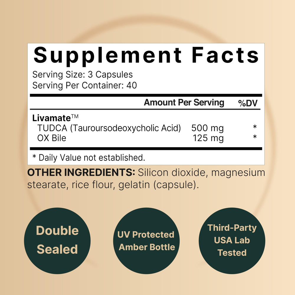 NatureBell Ox Bile 125mg capsules closeup highlighting digestion support.