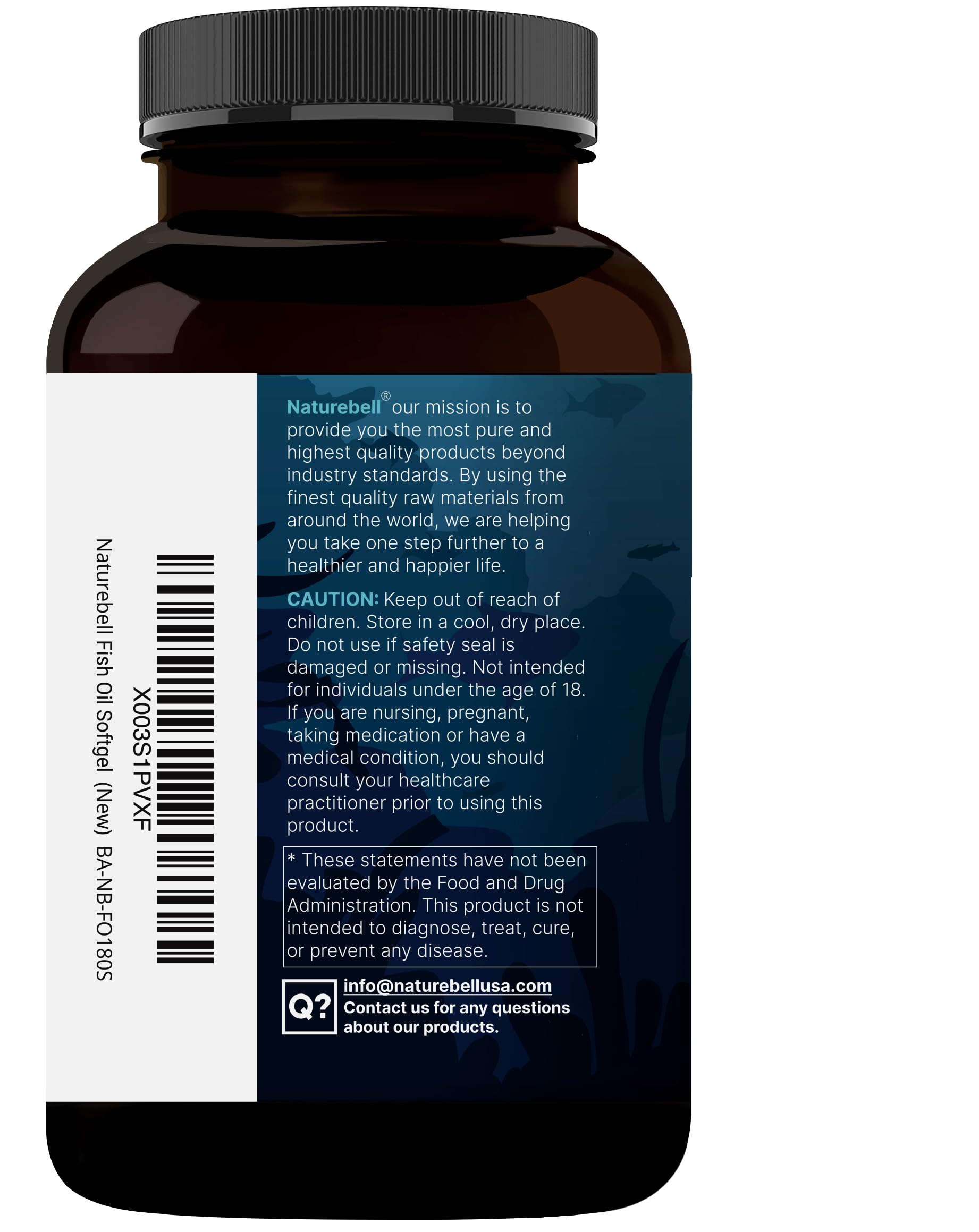 Front view of NatureBell packaging signals premium quality and trust.