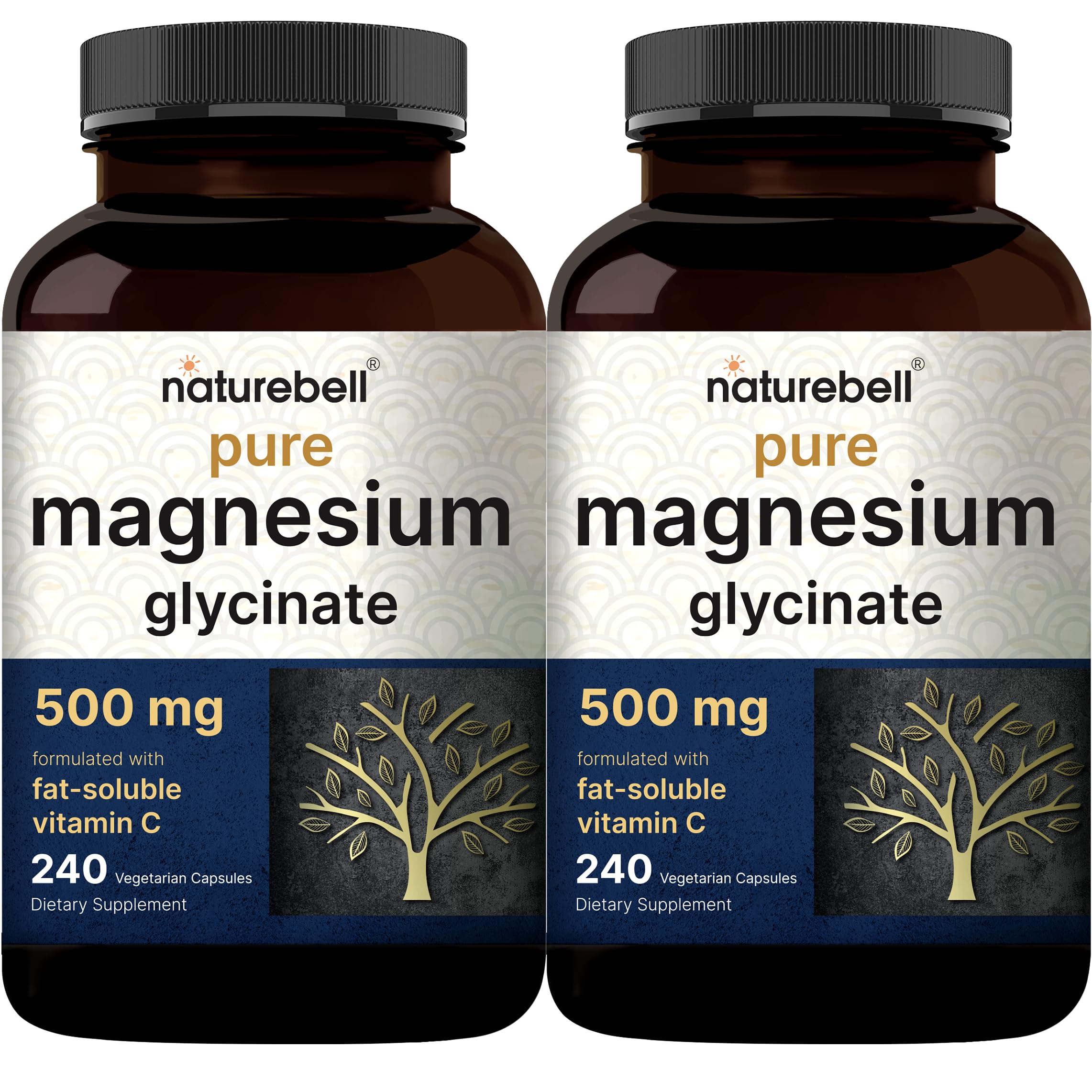 NatureBell Magnesium Glycinate bottle for daily mineral support.