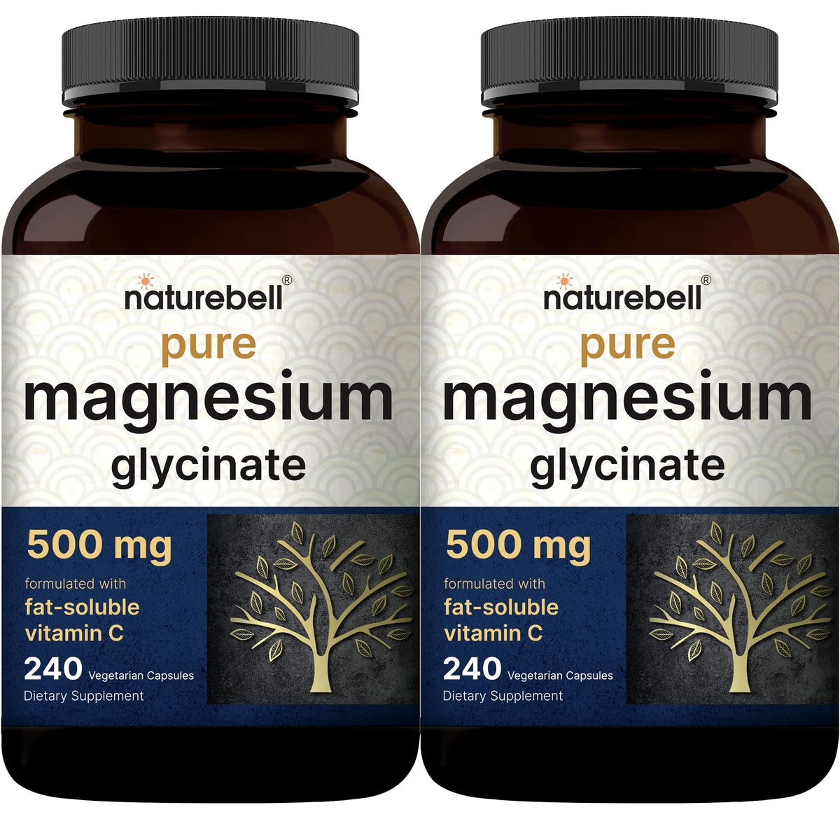 NatureBell Magnesium Glycinate bottle for daily mineral support.