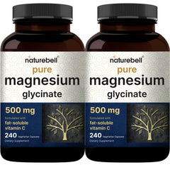 NatureBell Magnesium Glycinate bottle for daily mineral support.