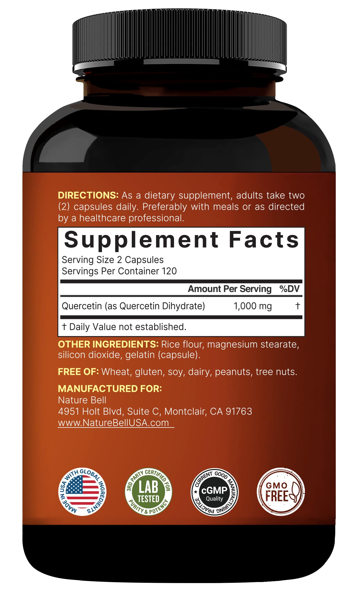 Lifestyle setup featuring NatureBell Quercetin1000 as part of daily routine