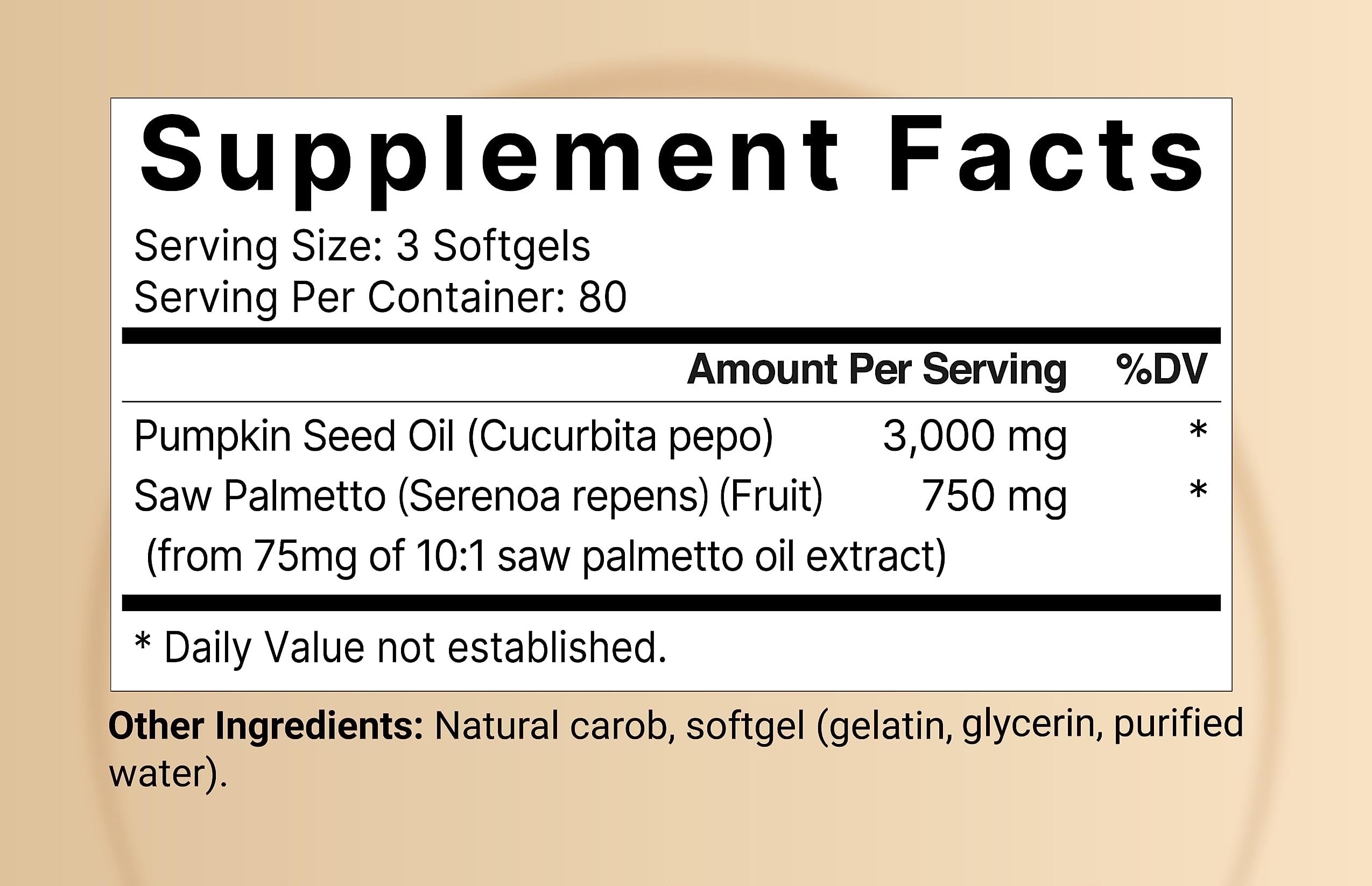 NatureBell saw palmetto extract softgels for urinary and prostate support potential