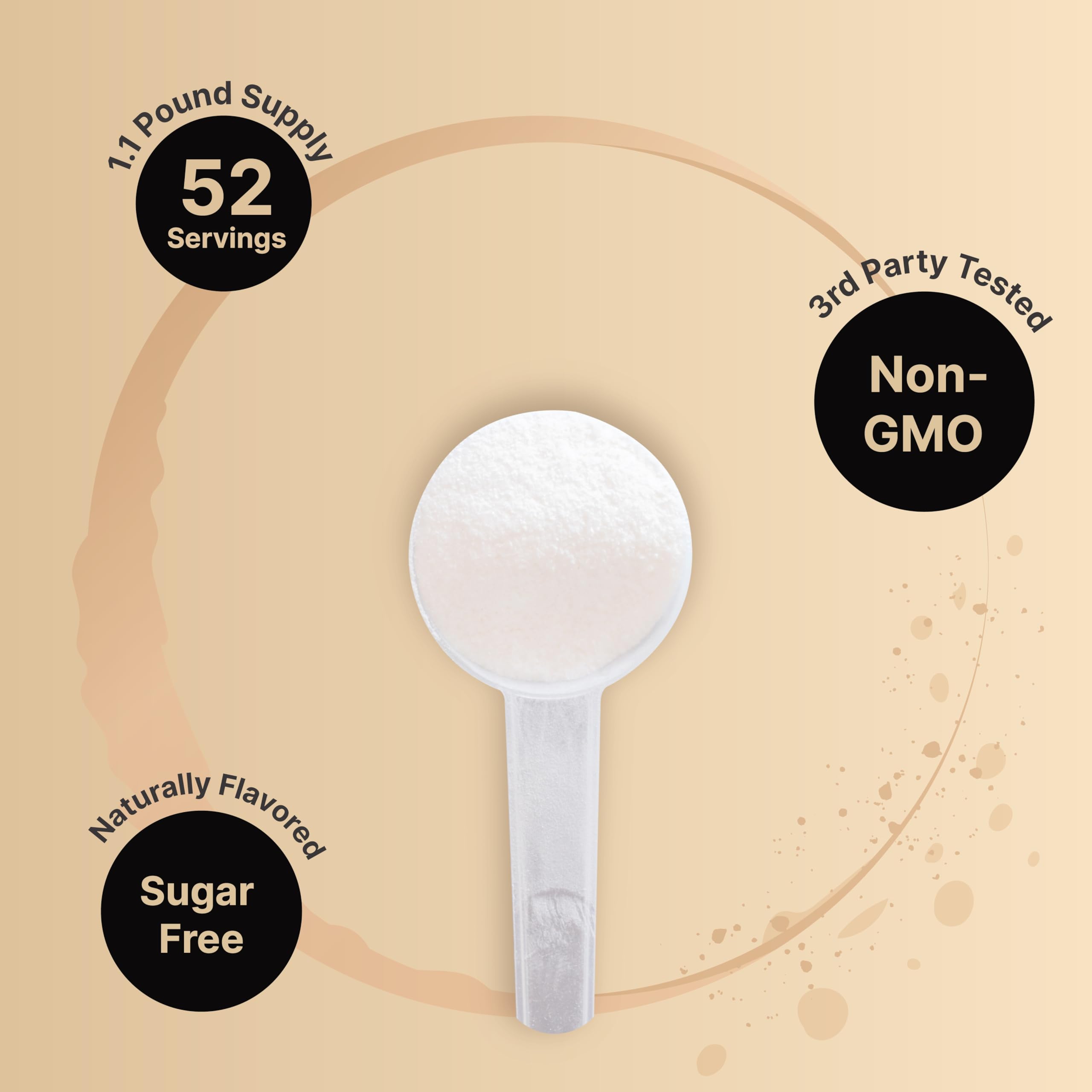 NatureBell Sport Electrolytes powder poured into glass showing zero sugar mix