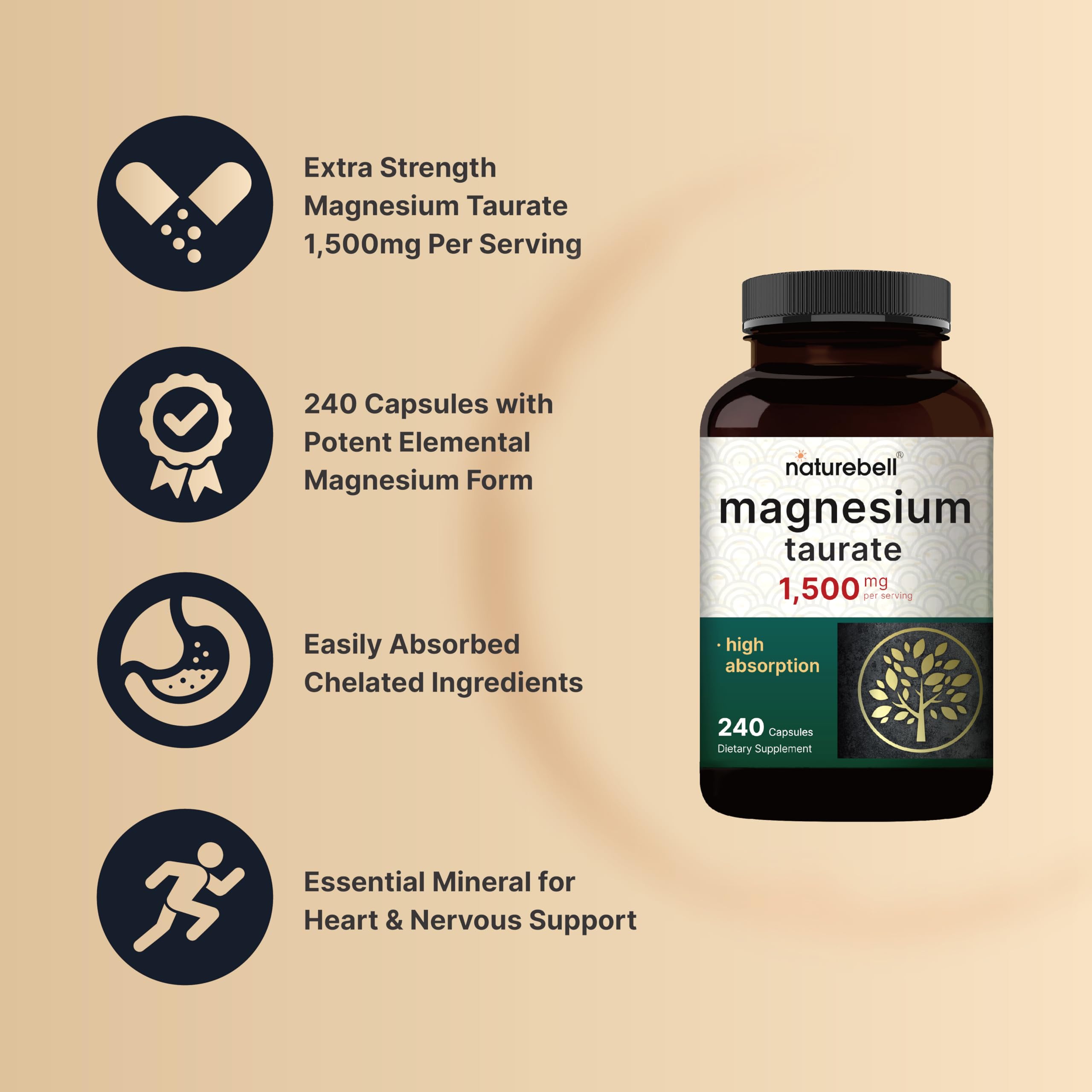 NatureBell Taurate amino-acid bond visualization suggests gentle digestion benefits.