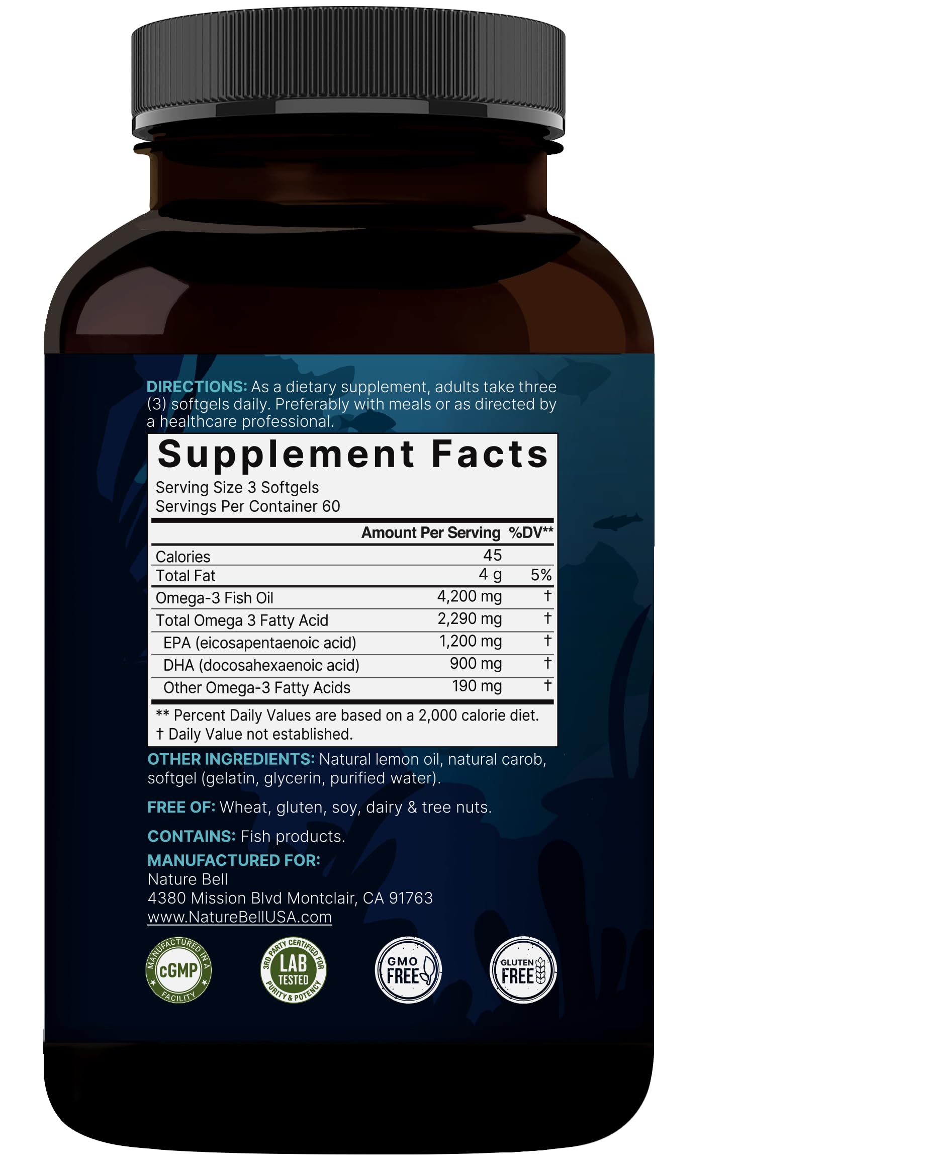 Third-party lab-tested NatureBell supplement ensures safety and potency.