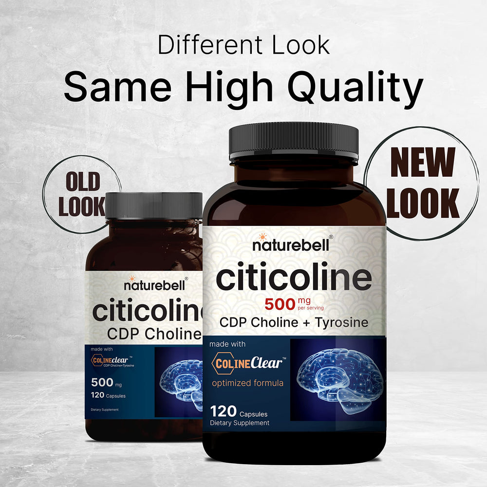NatureBell Tyrosine capsules on package signaling daily focus support.