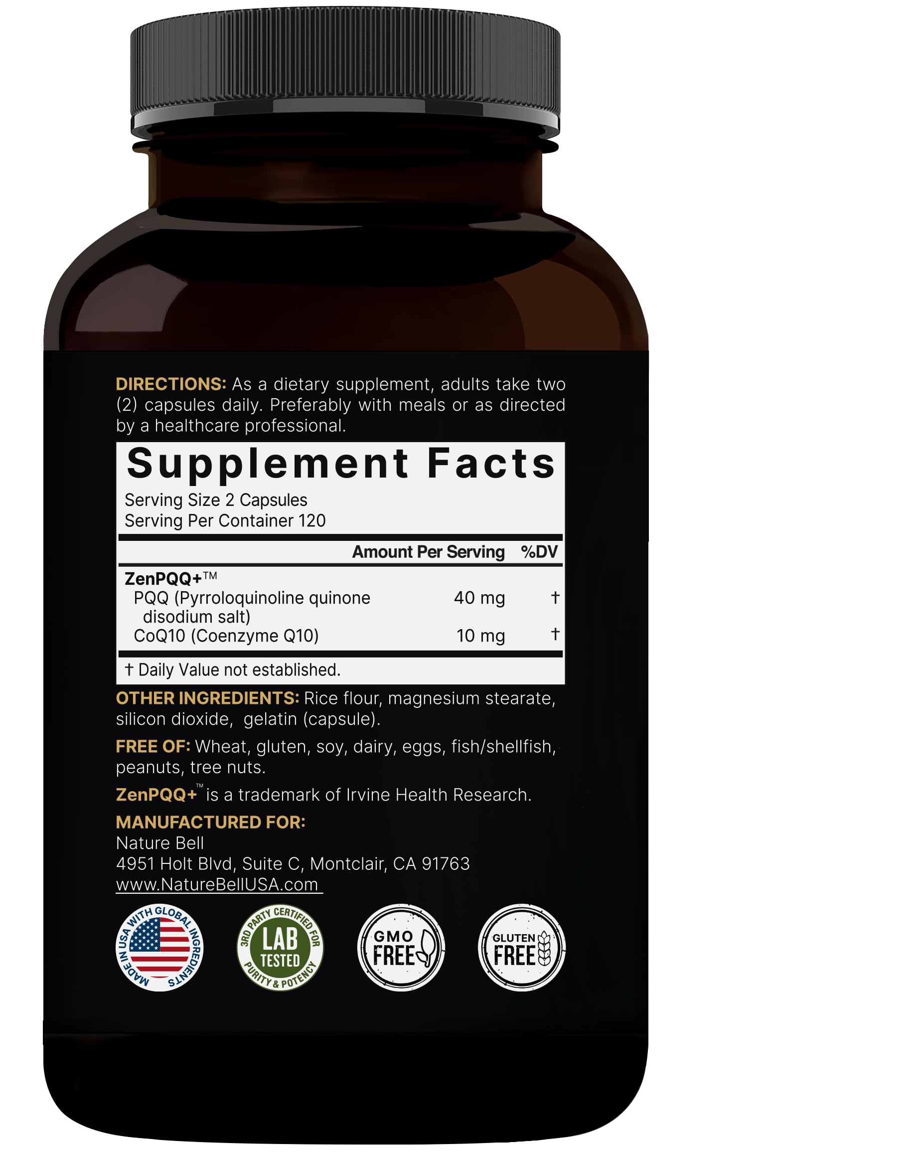 USA-made production seal on NatureBell packaging.